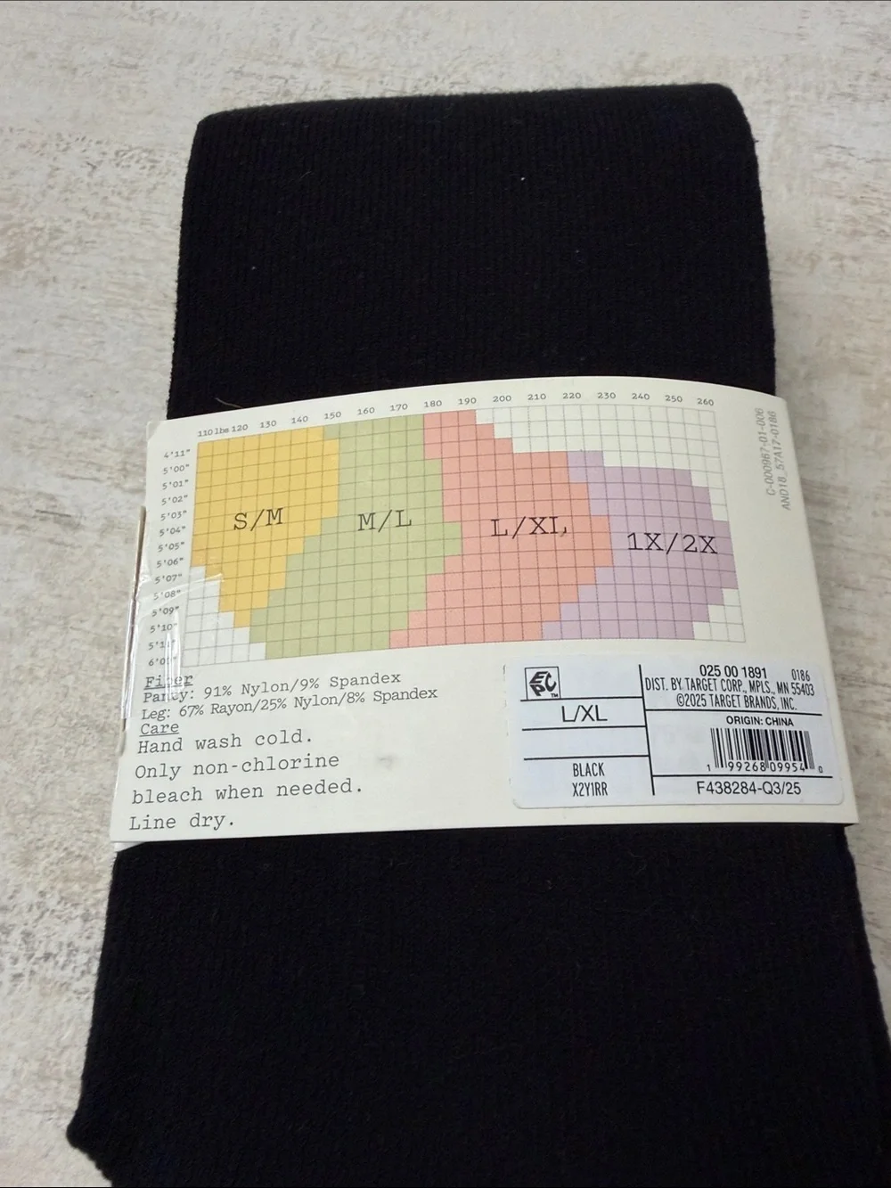 a new day Black Sweater Tights - Women's Hosiery